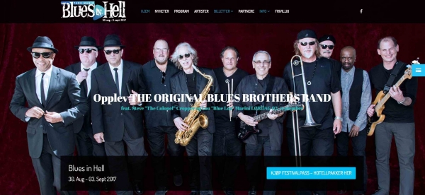 Blues in Hell med nye nettsider